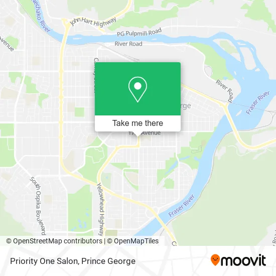 Priority One Salon map