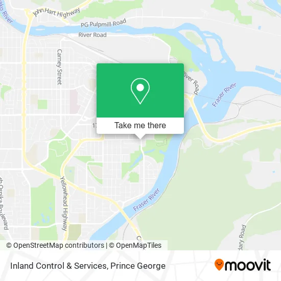 Inland Control & Services map