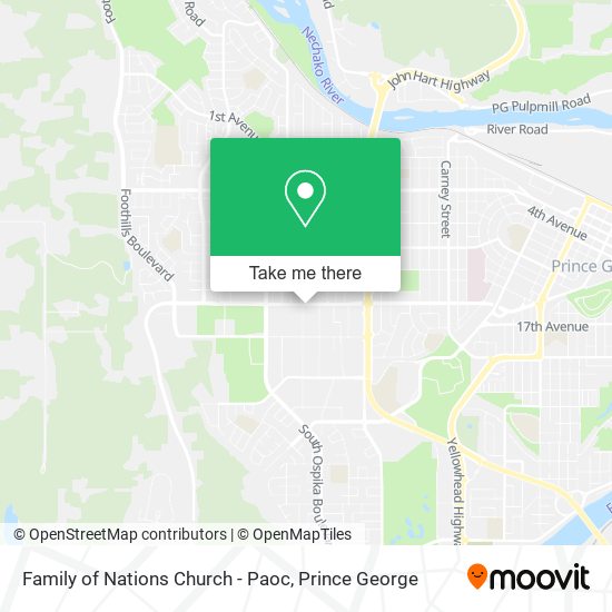 Family of Nations Church - Paoc map