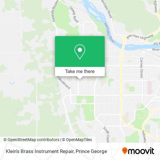 Klein's Brass Instrument Repair map