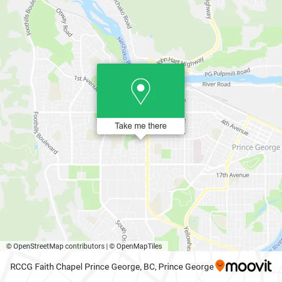 RCCG Faith Chapel Prince George, BC map