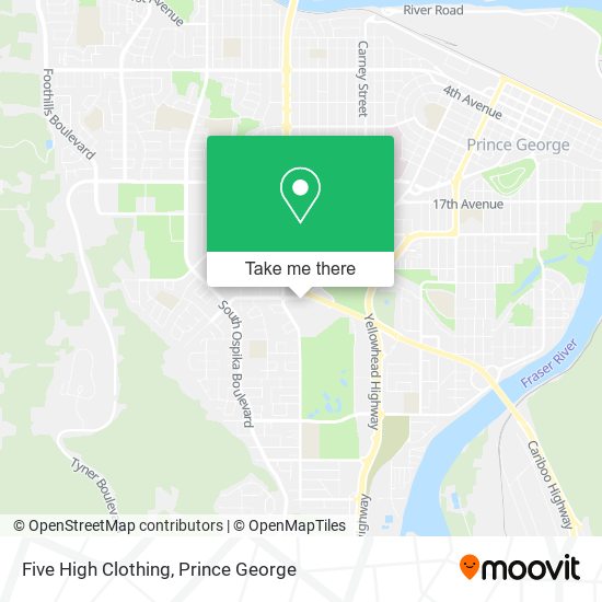 Five High Clothing map