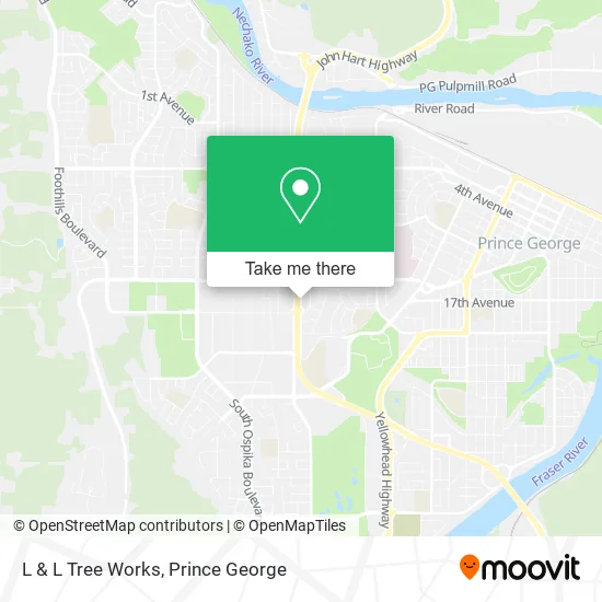 L & L Tree Works map