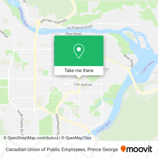 Canadian Union of Public Employees map