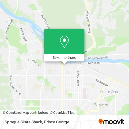 Sprague Skate Shack map