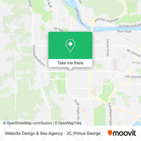 Website Design & Seo Agency - JC map