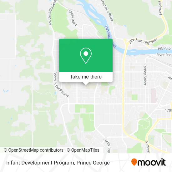 Infant Development Program map