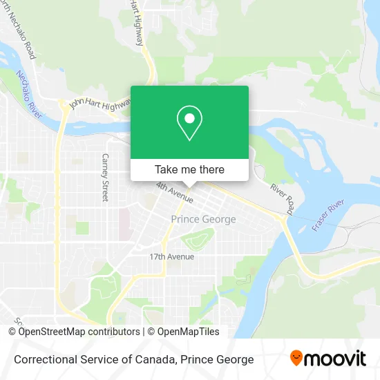 Correctional Service of Canada map