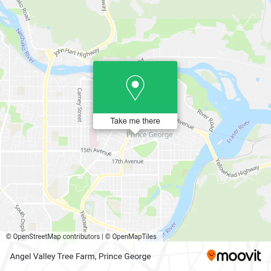 Angel Valley Tree Farm map