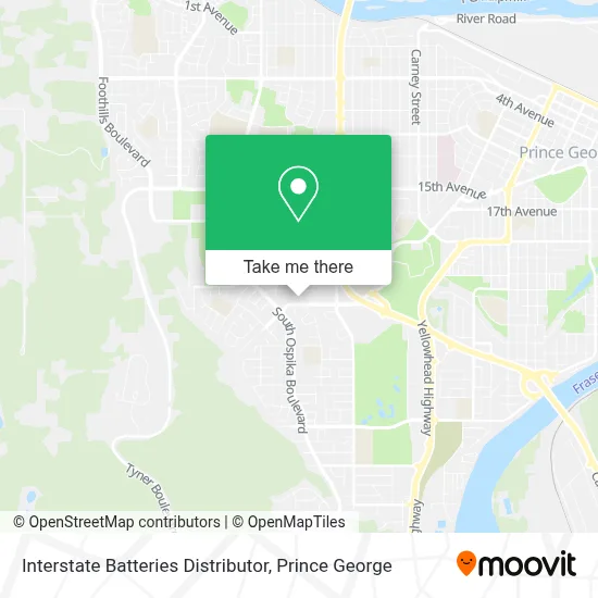 Interstate Batteries Distributor map