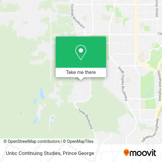 Unbc Continuing Studies map