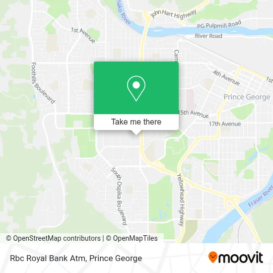 Rbc Royal Bank Atm map