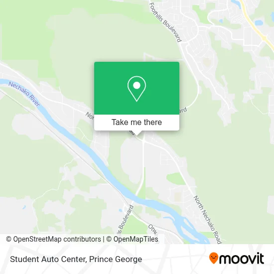 Student Auto Center map
