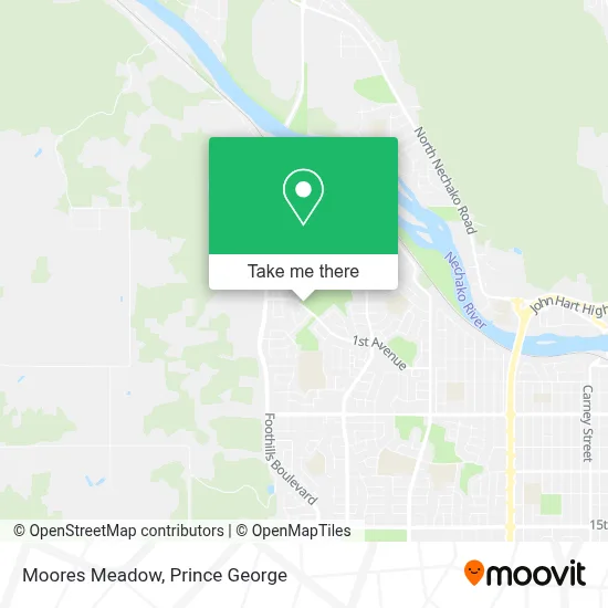 Moores Meadow map