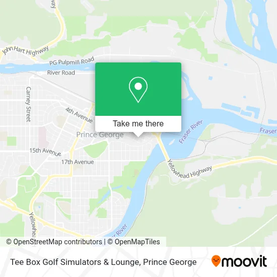 Tee Box Golf Simulators & Lounge map