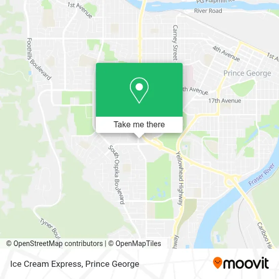 Ice Cream Express map