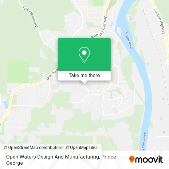 Open Waters Design And Manufacturing map
