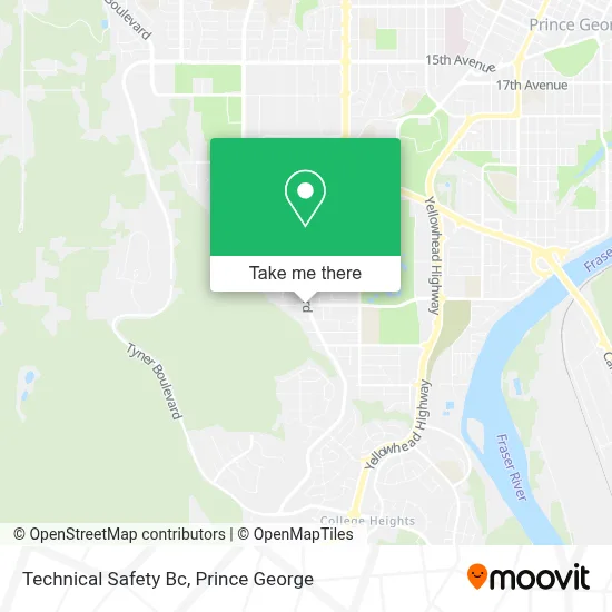 Technical Safety Bc map