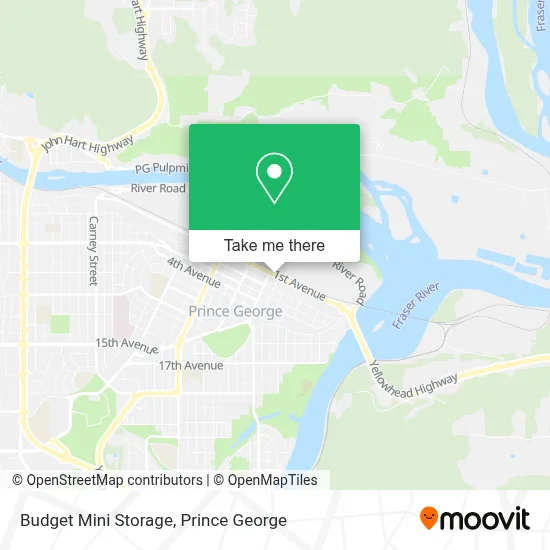 Budget Mini Storage map