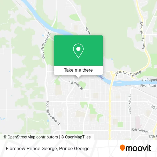 Fibrenew Prince George map