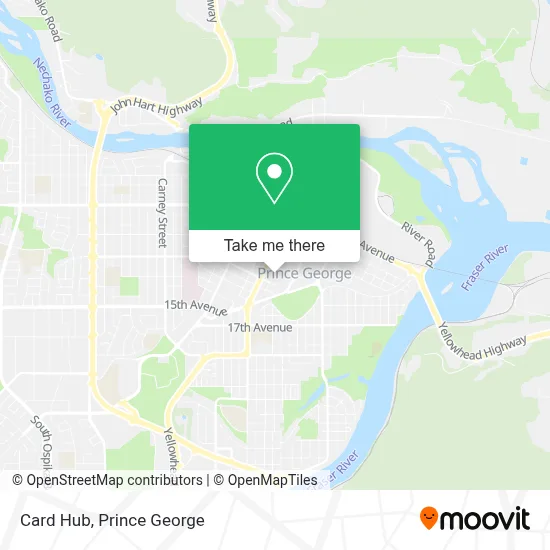 Card Hub map