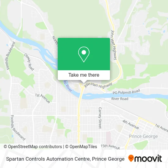 Spartan Controls Automation Centre map