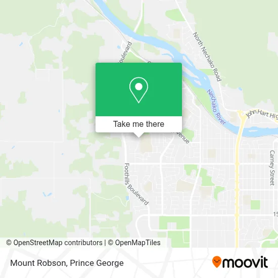 Mount Robson map
