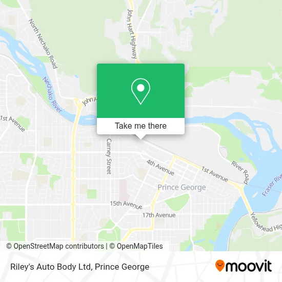 Riley's Auto Body Ltd map