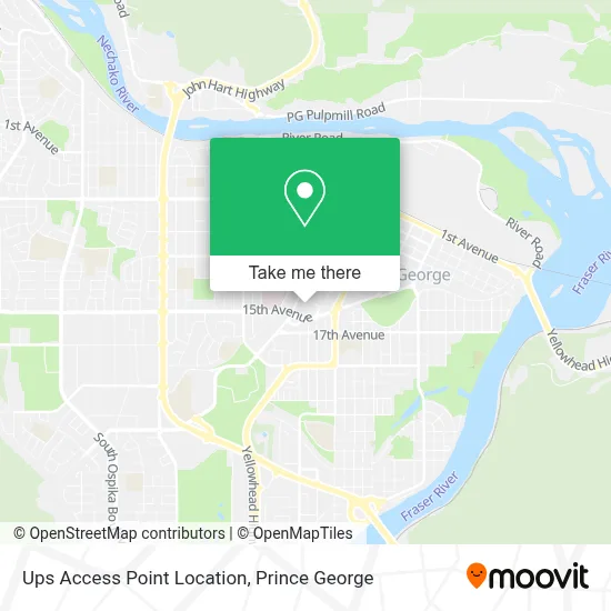 Ups Access Point Location map