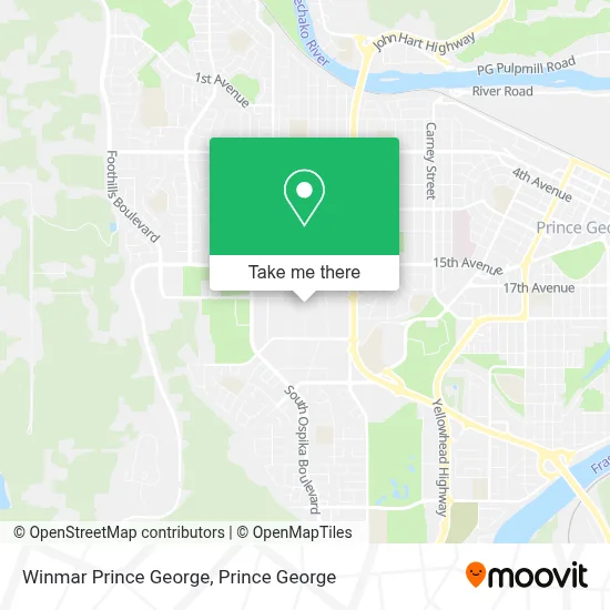 Winmar Prince George map