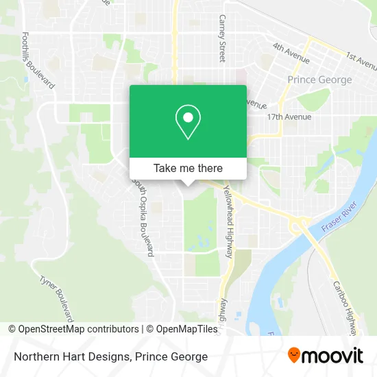 Northern Hart Designs map