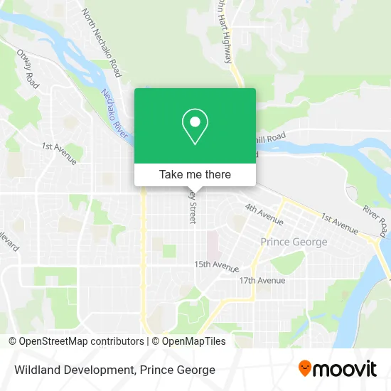 Wildland Development map