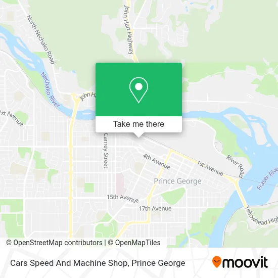 Cars Speed And Machine Shop map