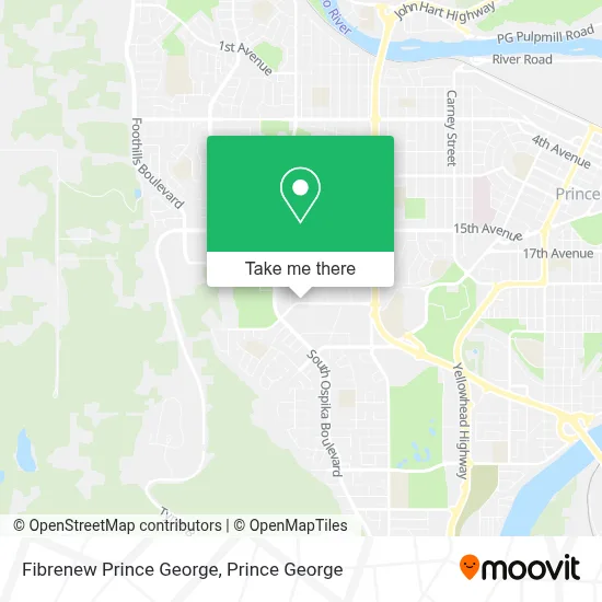 Fibrenew Prince George map