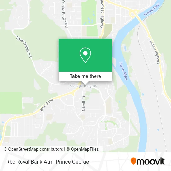 Rbc Royal Bank Atm map