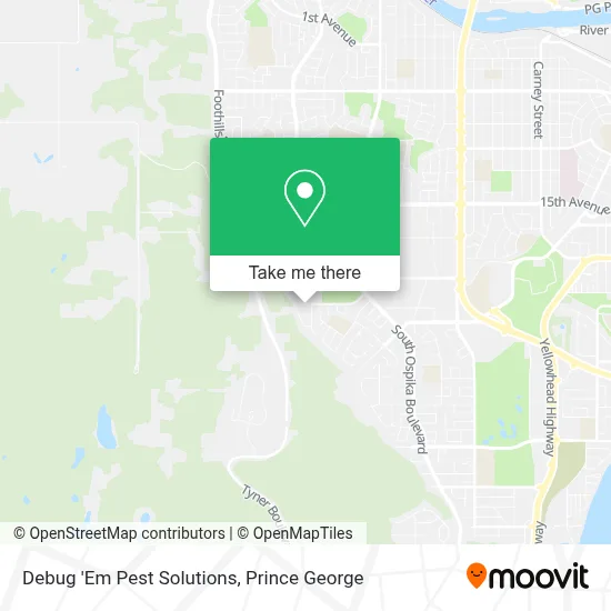Debug 'Em Pest Solutions map