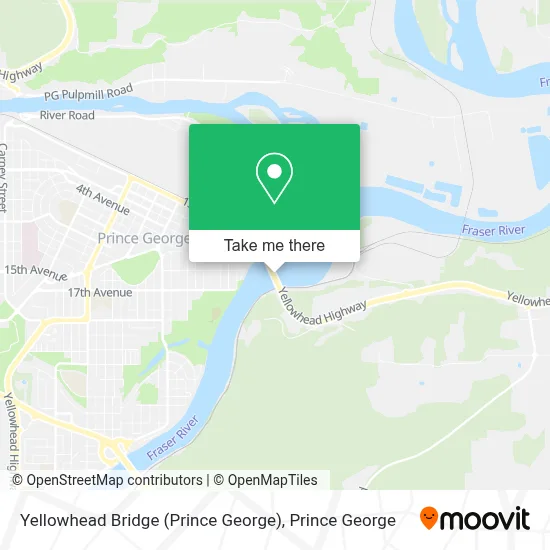 Yellowhead Bridge (Prince George) map