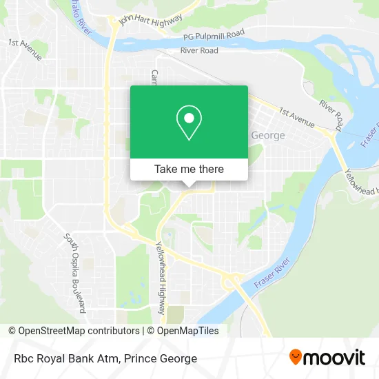 Rbc Royal Bank Atm map