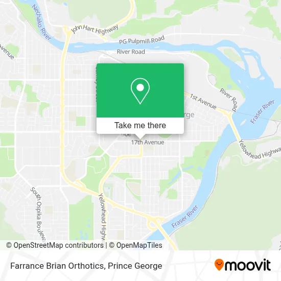 Farrance Brian Orthotics map