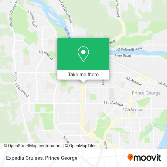 Expedia Cruises map