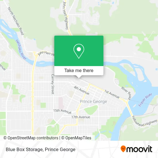 Blue Box Storage map