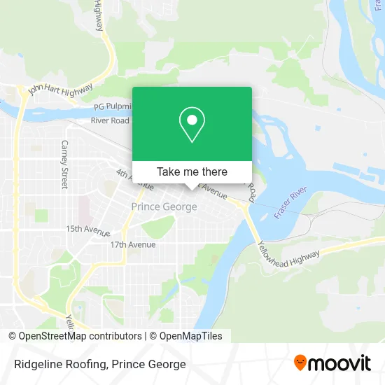 Ridgeline Roofing map