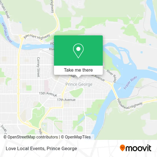 Love Local Events map