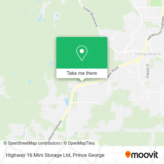 Highway 16 Mini Storage Ltd map