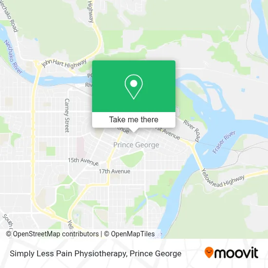 Simply Less Pain Physiotherapy map