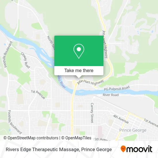 Rivers Edge Therapeutic Massage map