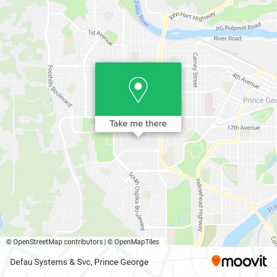 Defau Systems & Svc map