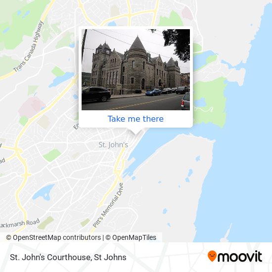 St. John's Courthouse map