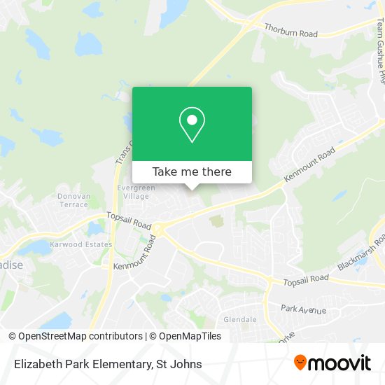 Elizabeth Park Elementary map