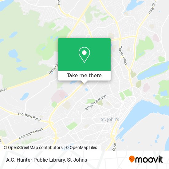 A.C. Hunter Public Library map